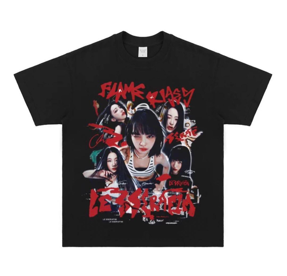 LE SSERAFIM KPOP GROUP T Shirt Unisex, Short Sleeve T Shirt All Size S to 5XL