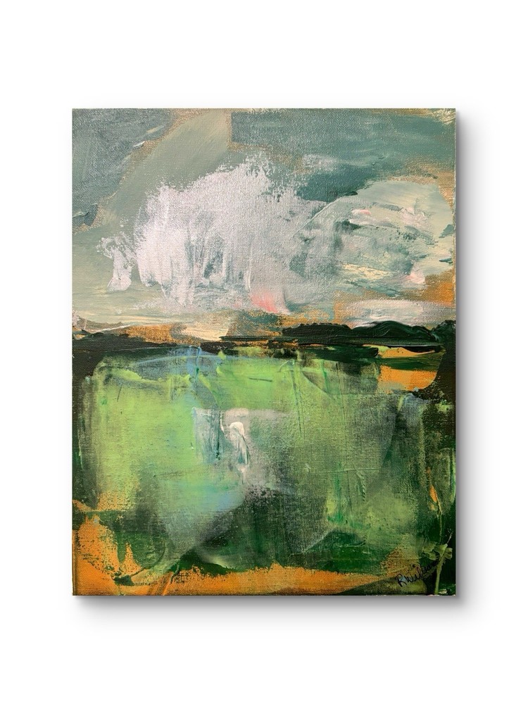 Storm Break Landscape Impressionism Сanvas wall art signed 11x14 Original