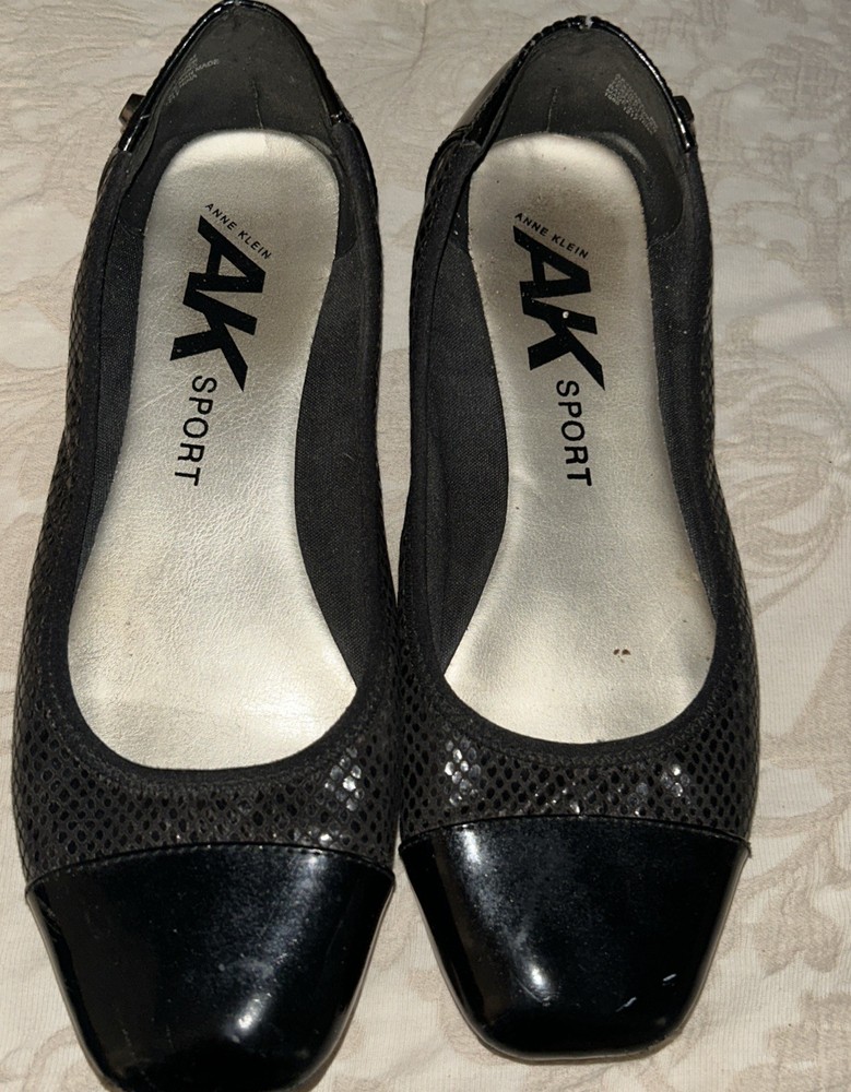 Anne Klein sport black slip on shoes 7.5