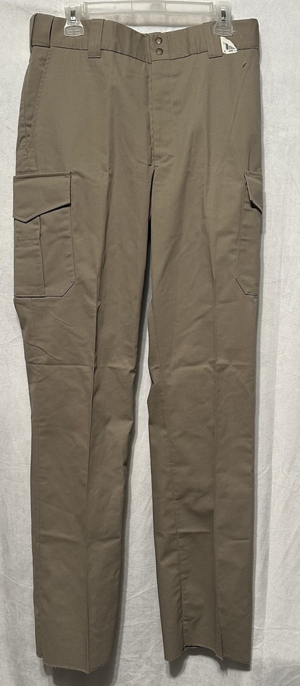 Men’s Perfection MTX-ECO Series Utility Worker Khaki Cargo Pants Size 34R~ #63