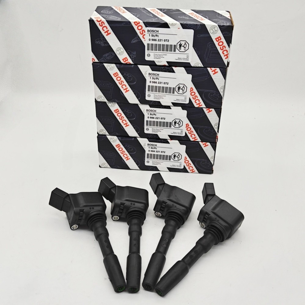 4x 0986221072 For Bosch 13-22 Volkswagen Audi Porsche Ignition Coils 06H905110L