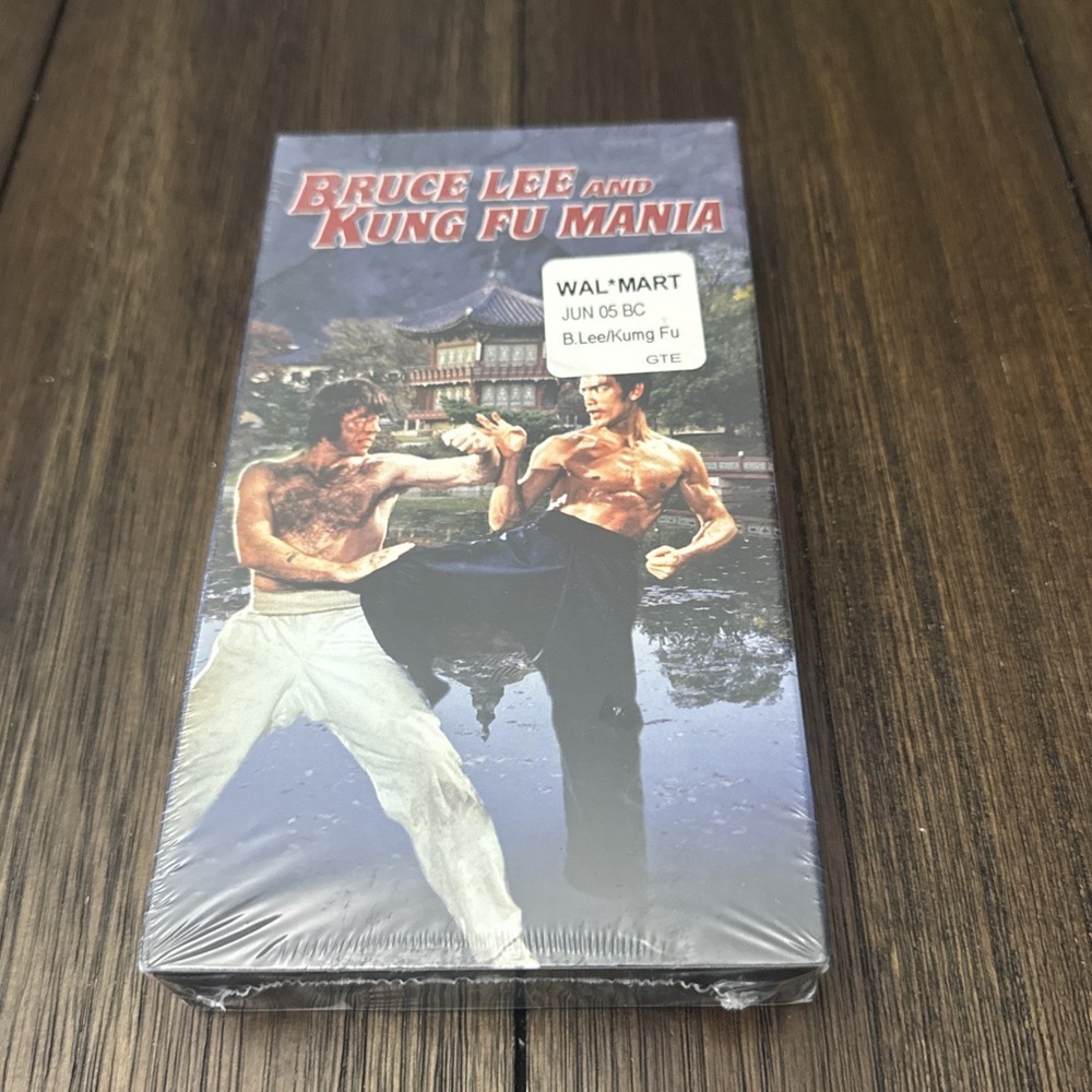 Bruce Lee Kung-Fu Mania VHS Martial Arts Compilation NEW SEALED