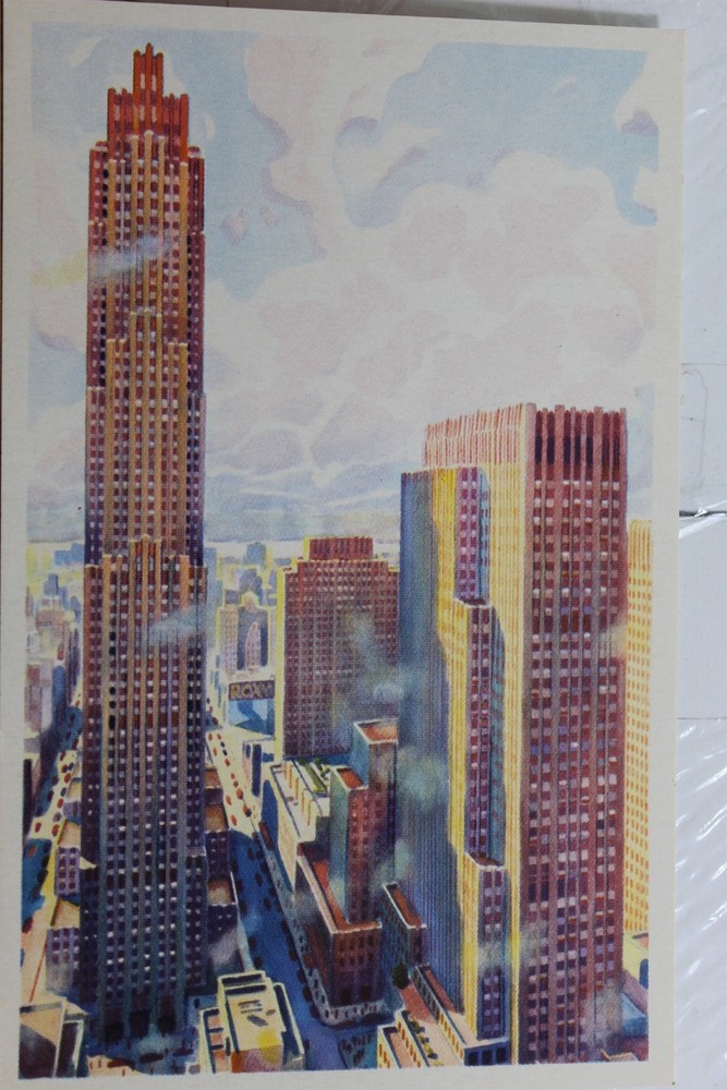 New York NY NYC RCA Rockefeller Center International Building Afternoon Postcard