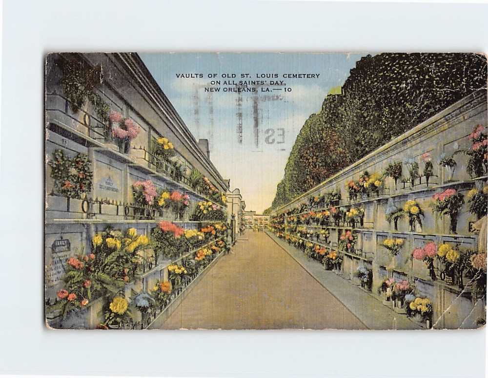 Postcard Vaults Of Old St. Louis Cemetery New Orleans Louisiana USA
