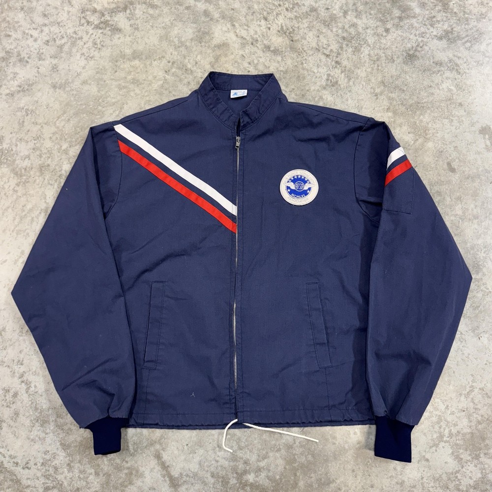 Vintage Air Force Sergeants Jacket Mens Large Flight Windbreaker 90s