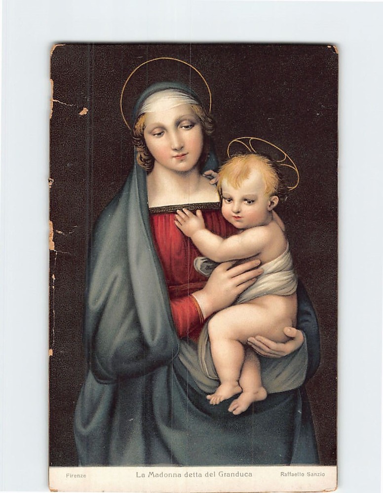 Postcard La Madonna detta del Granduca By Raffaello Sanzio Florence Italy