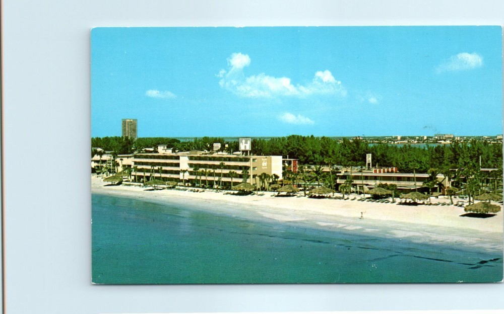 Postcard - Sheraton Sandcastle Motor Inn - Lido Beach - Sarasota, Florida