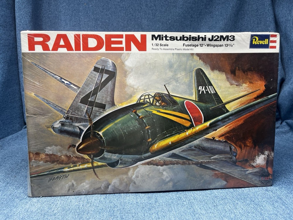 Revell Mitsubishi Zero J2M3 1/32 Scale Model Kit Vintage 1971 SEALED Box