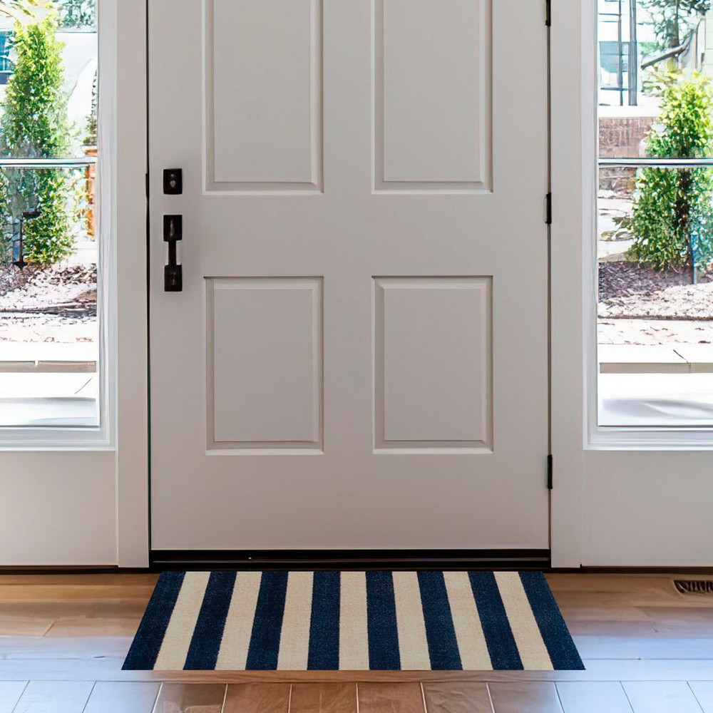 Cabana Washable Indoor Rug with Rubber Backing for Entryway Kitchen