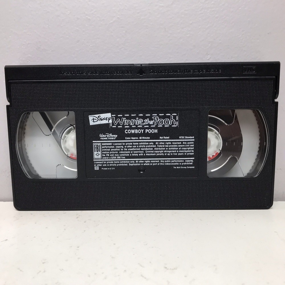 Winnie the Pooh: Cowboy Pooh VHS Disney Video Tape Only Playtime VTG Kids Show