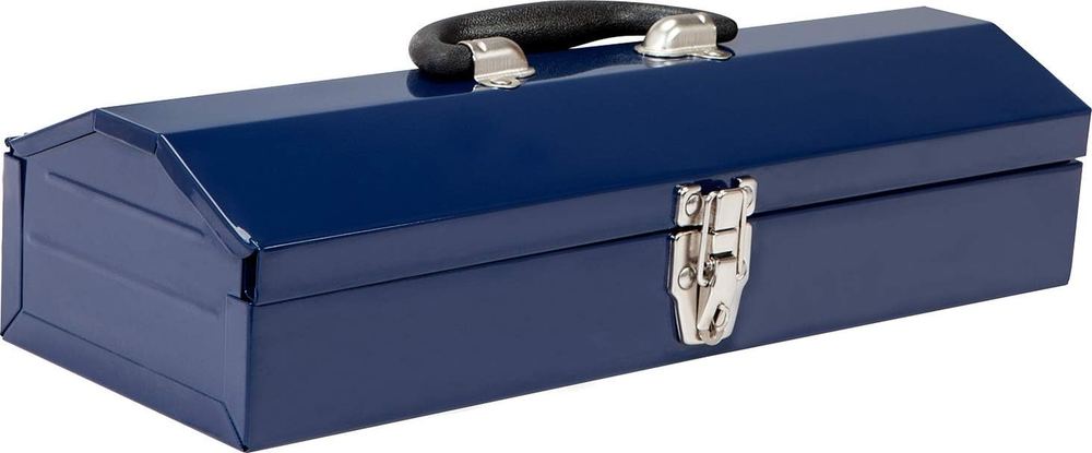 TCE ATB102U Torin 16 Inch Steel Portable Hip Roof Tool Box with Metal Latch