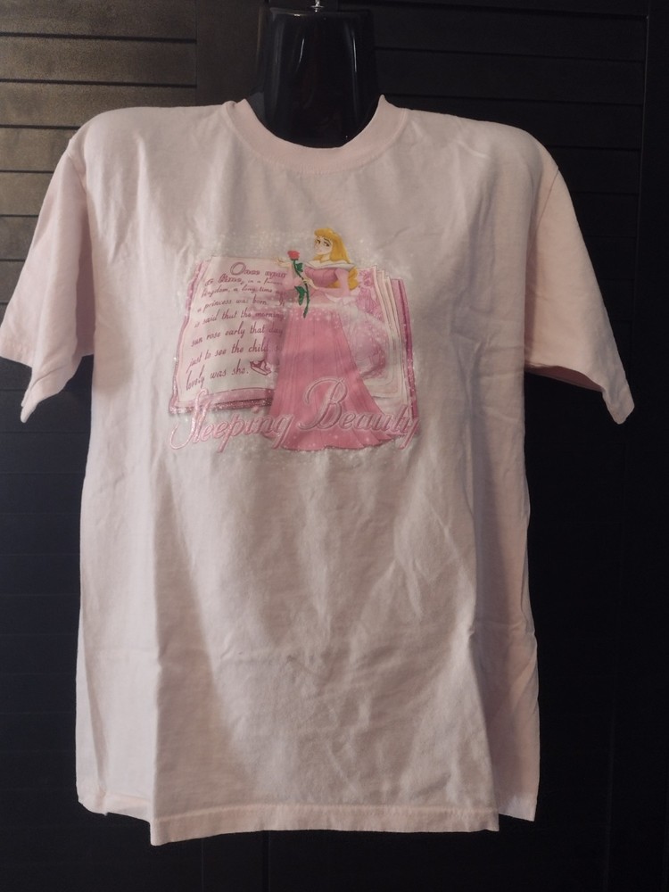 VINTAGE Y2K DISNEY Store Sleeping Beauty Aurora Once Upon A Time T Shirt Size L