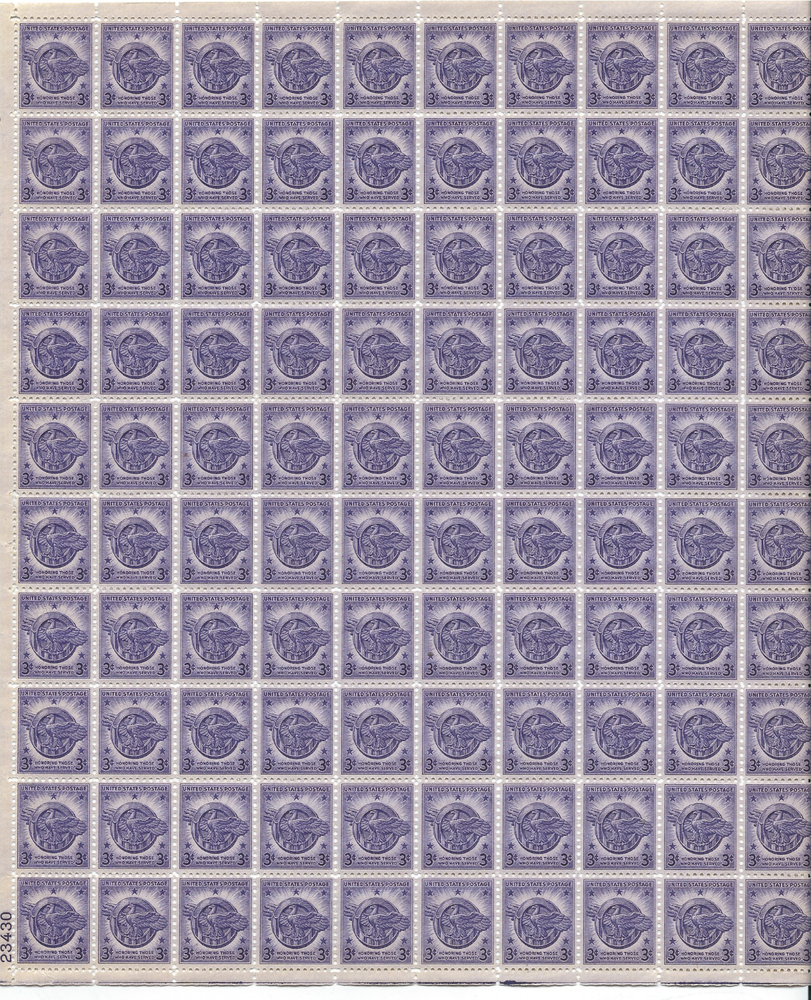 Scott #940....3 Cent... Eagle...Sheet of 100