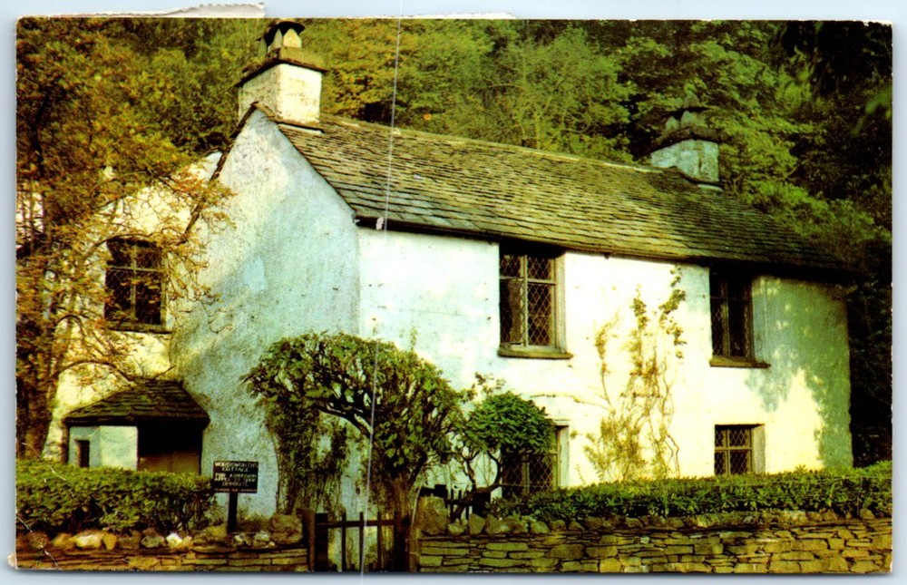 Postcard - Wordsworth's Cottage, Grasmere, England