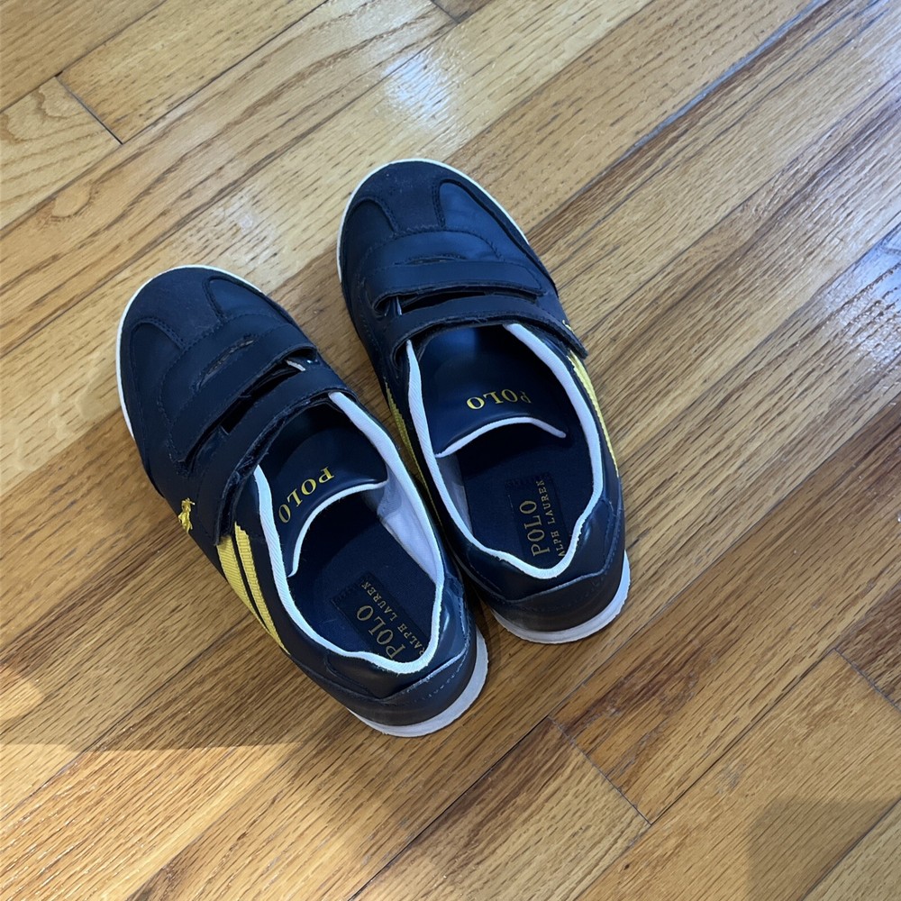 Boys Polo Ralph Lauren Leather Shoes, Size 3