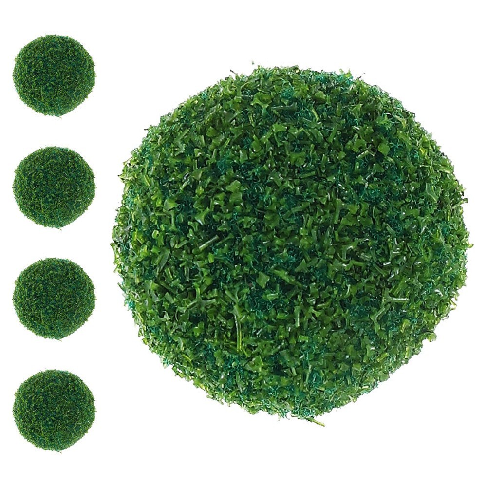 5 Pcs Artificial Plant Faux Green Topiary Decorative for Home