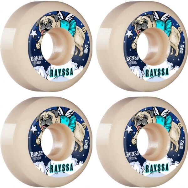 Bones Wheels Rayssa Leal STF V5 Slinky Natural Skate Wheels 52mm 99a (Set of 4)