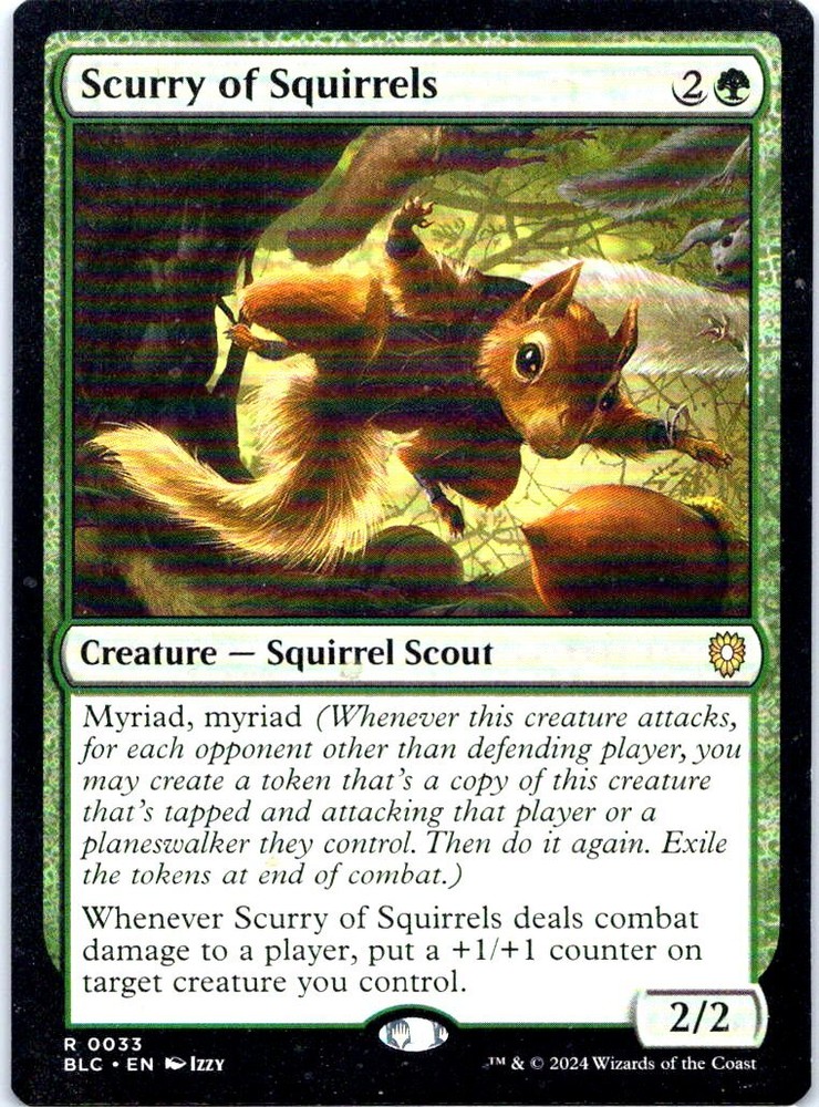 #33 Scurry of Squirrels MTG Commander: Bloomburrow Rare