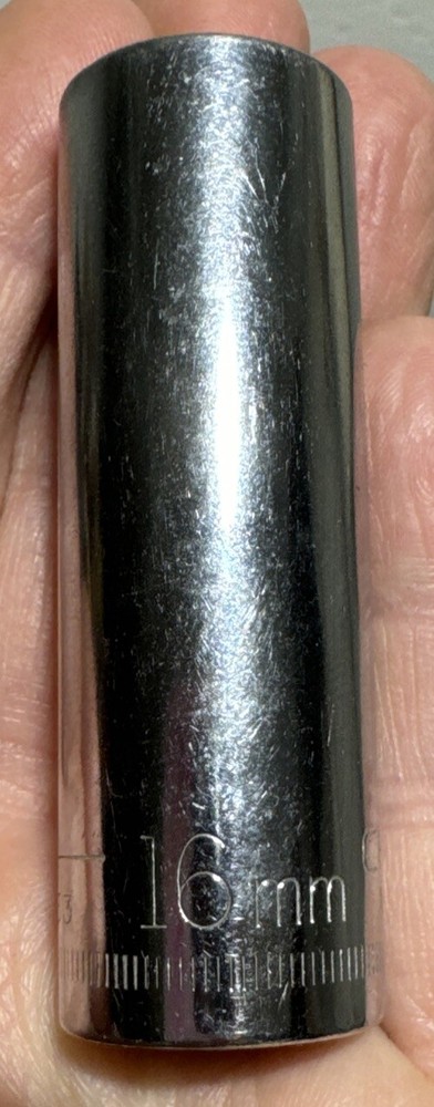CRAFTSMAN -G- 44433 DEEP SOCKET 16mm 3/8” drive 6 point USA EUC