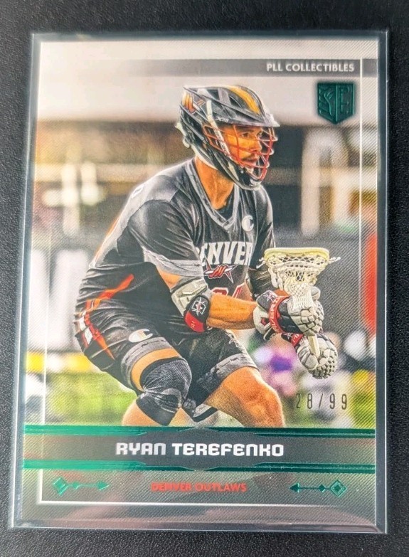 Ryan Terefenko 2025 Premier Lacrosse League Fieldside PLL #31 Green Foil #28 /99