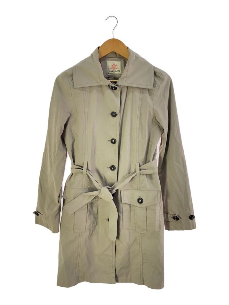 Old England Trench Coat/Free/Polyester/Cml/Plain/56704031 50301
