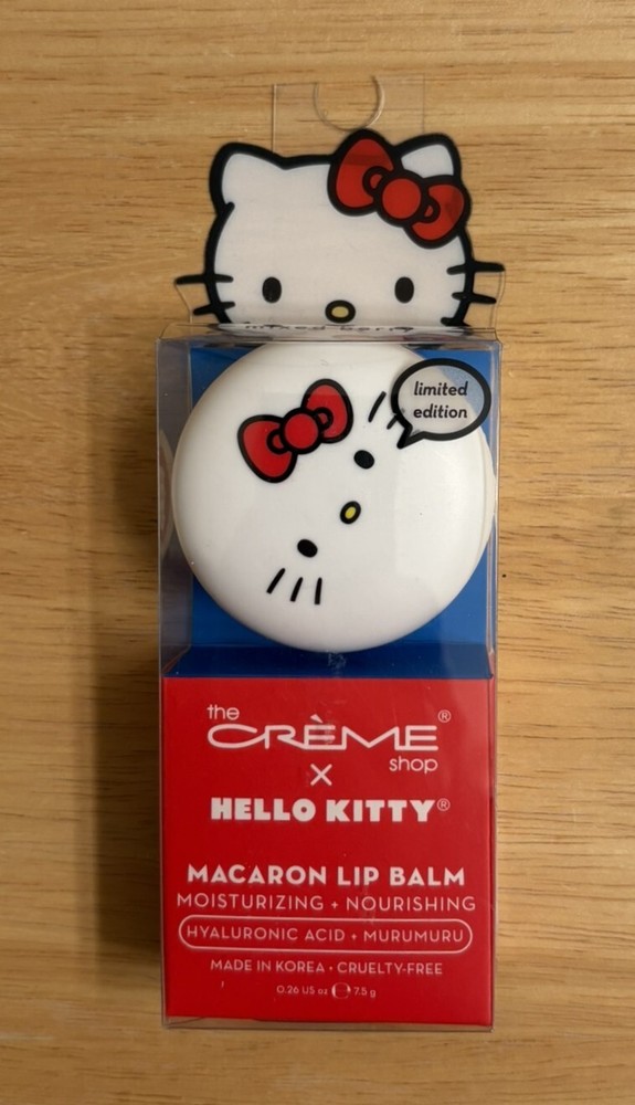 Hello Kitty Macaron Hyaluronic Murumuru Berry Lip Balm by Creme Shop-image