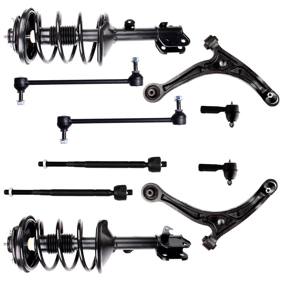 2002-2004 Honda Odyssey Front Struts Lower Arms Sway Bar Link Kit