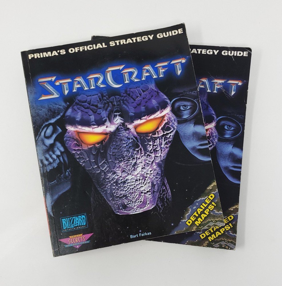 Starcraft Official Strategy Game Guide 1998 Blizzard (PRIMAS) X2
