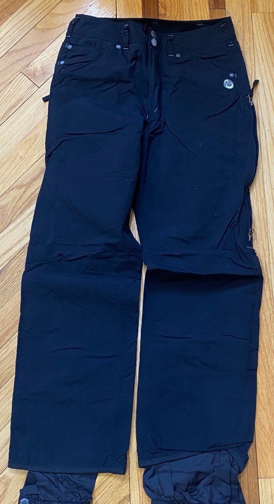 Burton Bio-lite Snowboard Snow Pants Women's Small Black Mesh Lined Pockets