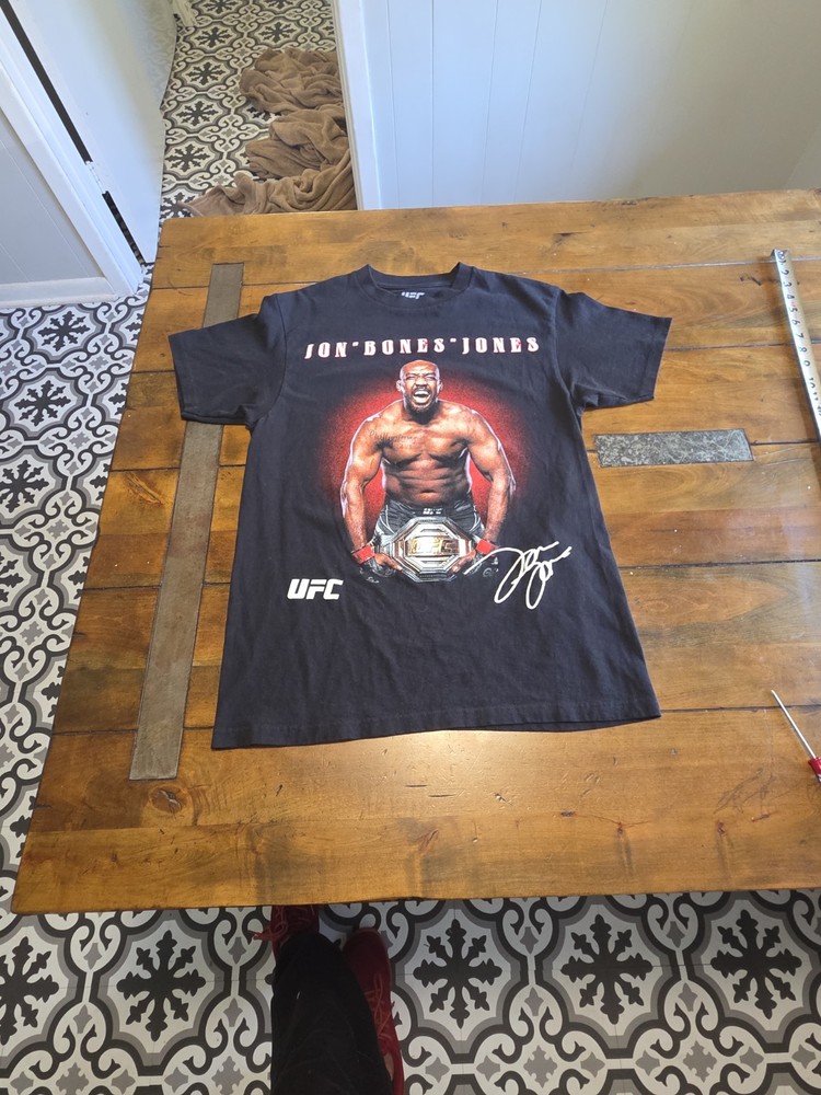 UFC Jon Bones Jones Champion Black T-Shirt Med