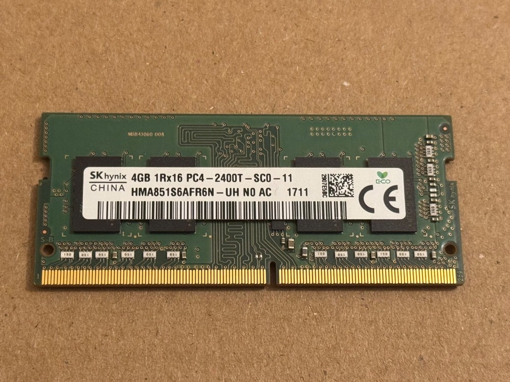 SK Hynix 4GB DDR4 PC4 2400MHz SO-DIMM RAM Memory | HMA851S6AFR6N-UH | Tested!