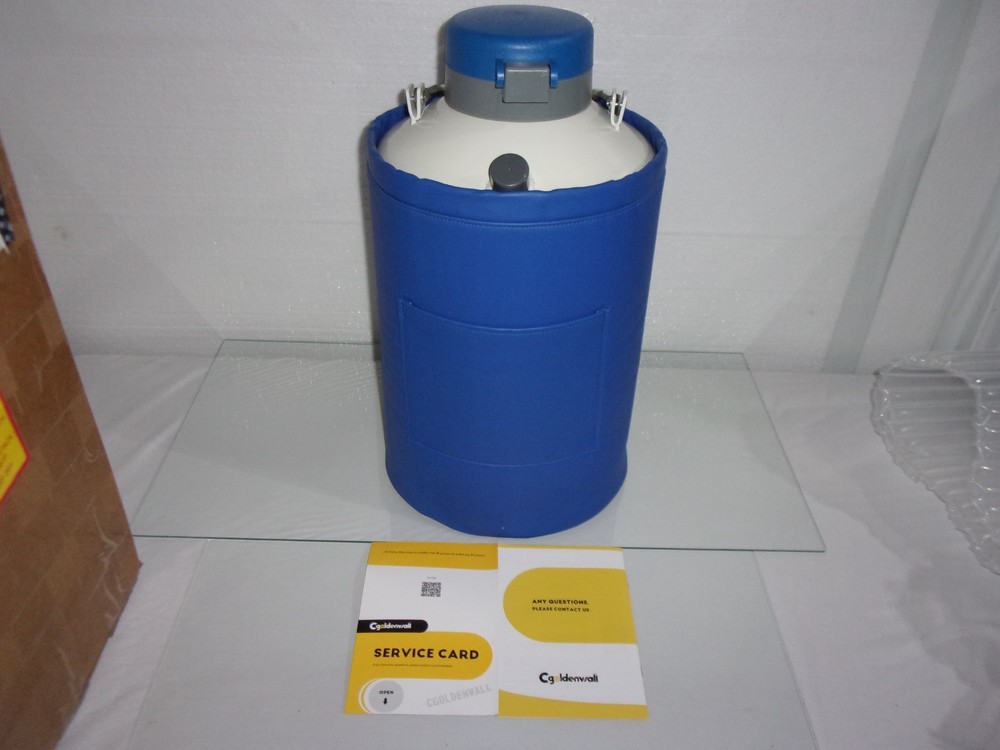 CGOLDENWALL 6L Cryogenic Container Liquid Nitrogen LN2 Tank Dewar Liquid nitroge