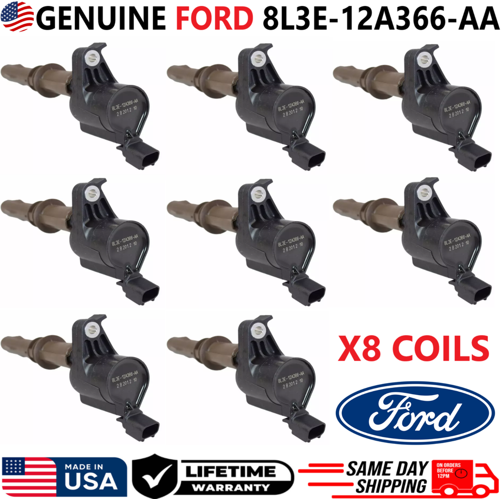 GENUINE FORD Ignition Coils For 2008-2014 Ford 4.6L V8 5.4L V8, 8L3E-12A366-AA