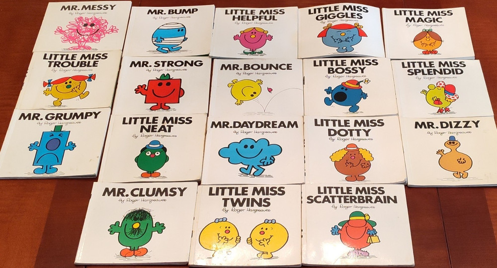 Roger Hargreaves Little Miss Picture Books Mr. Grumpy, Mr. Clumsy, Sunshine