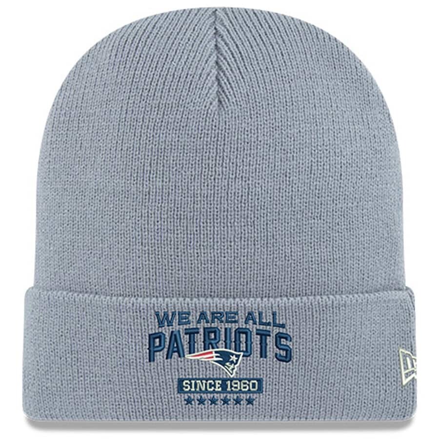 NEW ERA New England Patriots Logo Pom Beanie Toboggan Winter Hat Cap We Are All