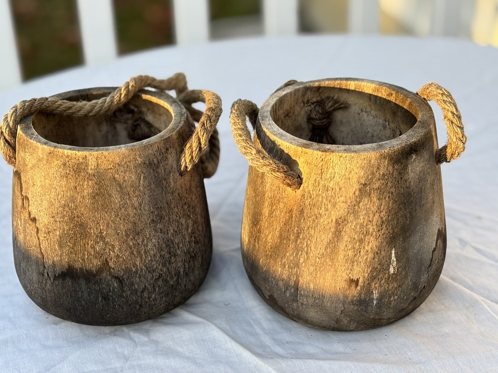 Bobo Wooden Hanging Planters