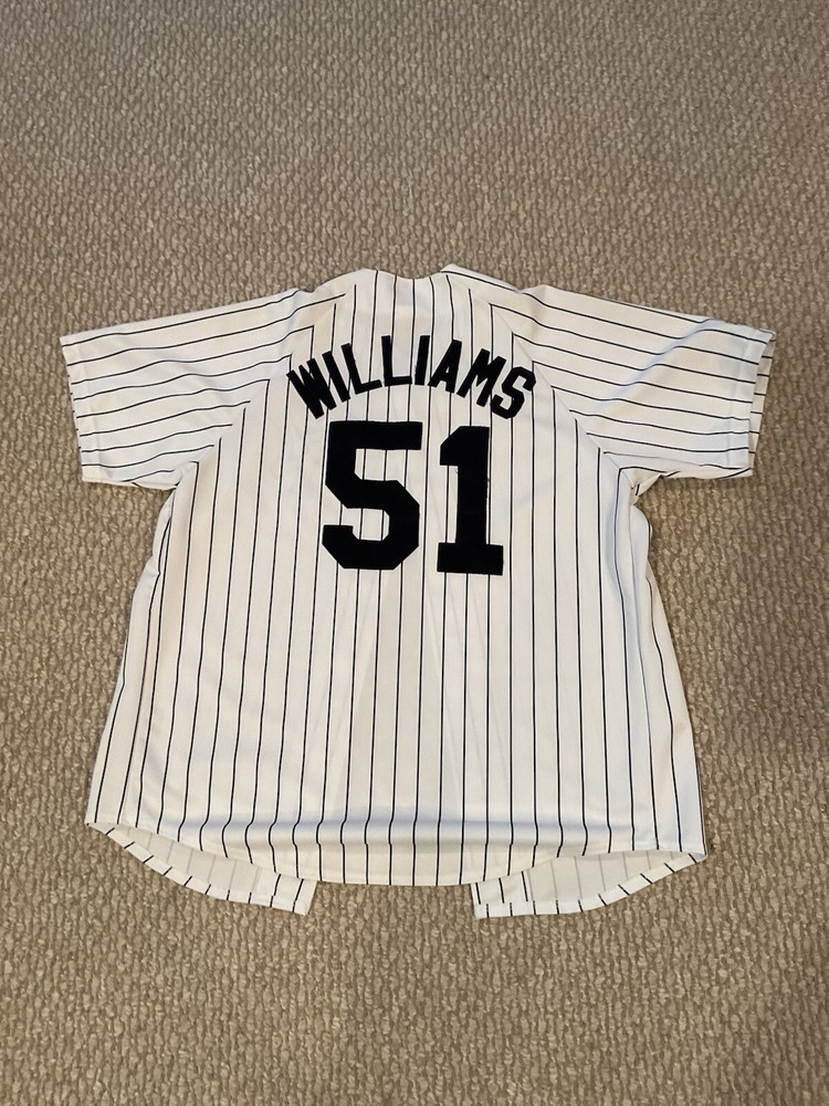 NY Yankees New York Bernie Williams Pinstripe Jersey, Size XL