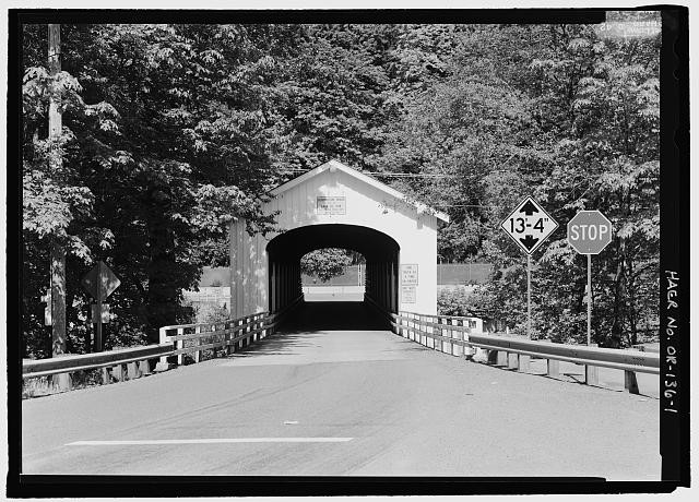 1. East elevation looking west - Goodpasture Bridge, Spanning McKenzie River at