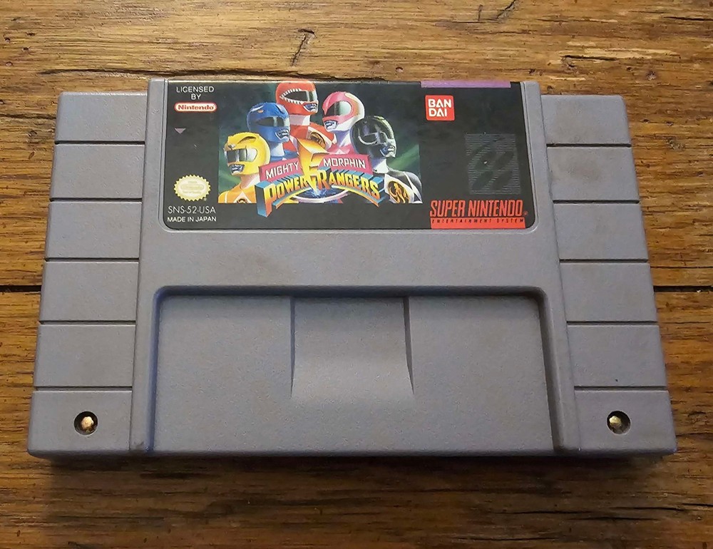 Mighty Morphin Power Rangers loose cartridge only. (SNES)