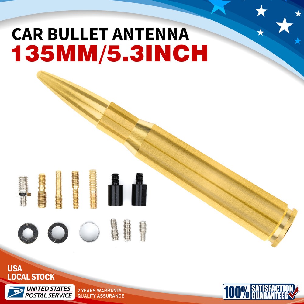 5.3-Inch Golden Cal Bullet Antenna for Dodge RAM 1500 3500 4500 Pickup Trucks