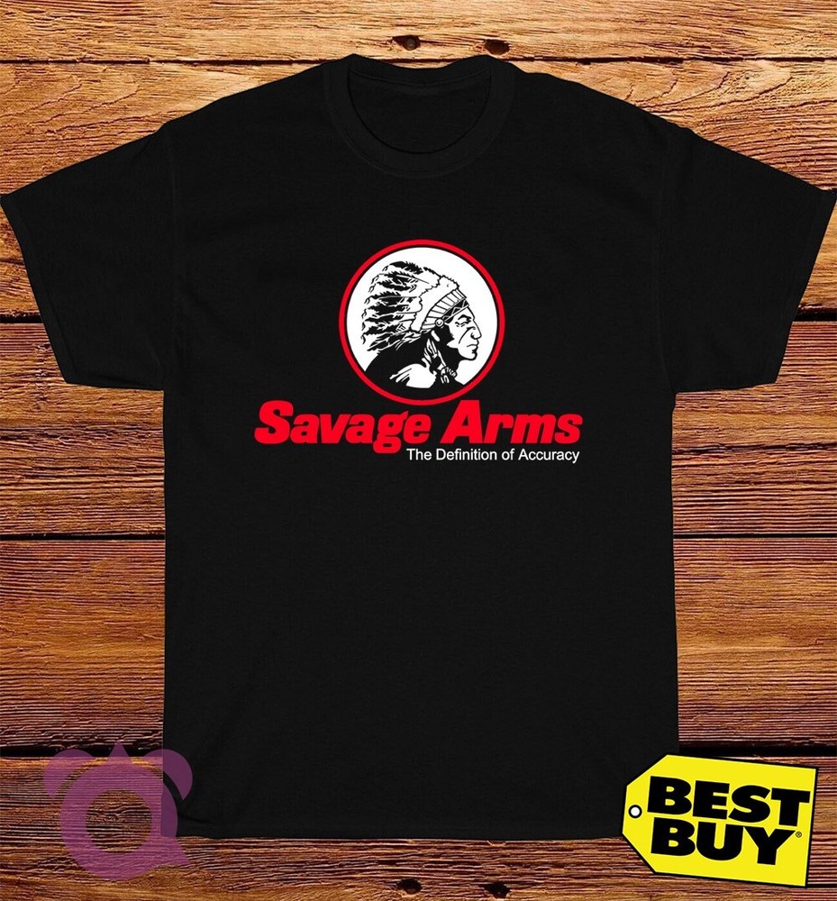 New Tshirt Savage Arms Logo American Funny T-Shirt Made In USA Size S to 5XL