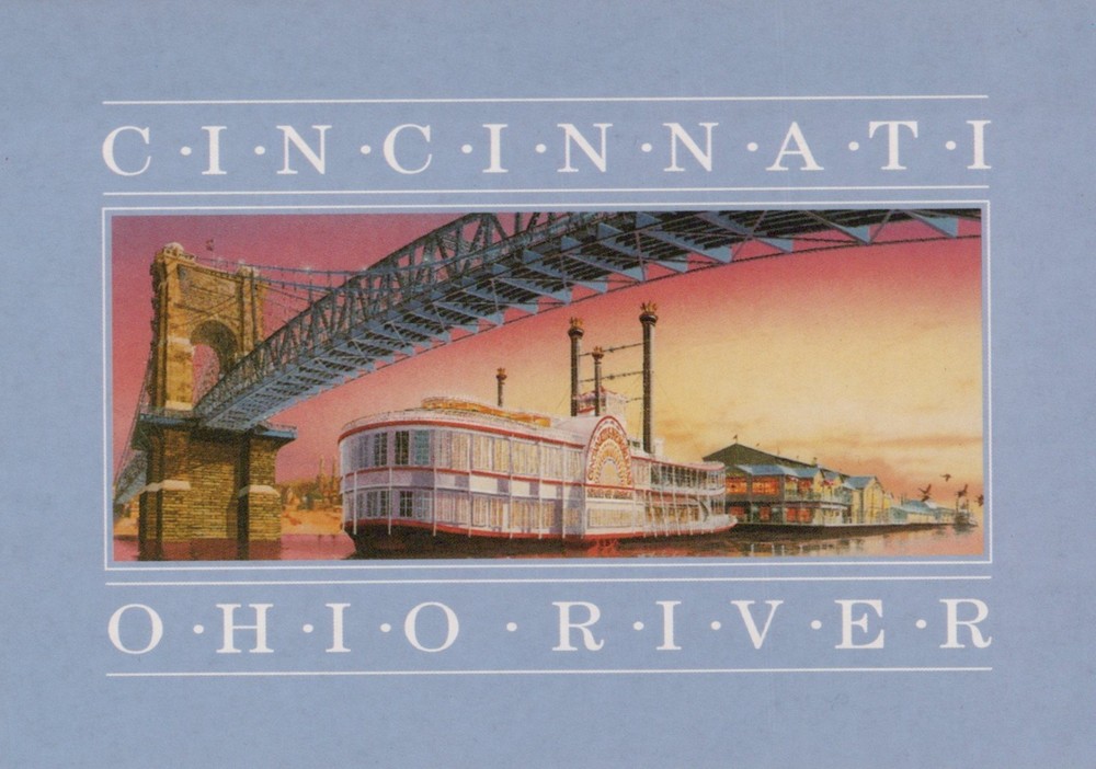 Cincinnati Ohio River 4x6 Postcard