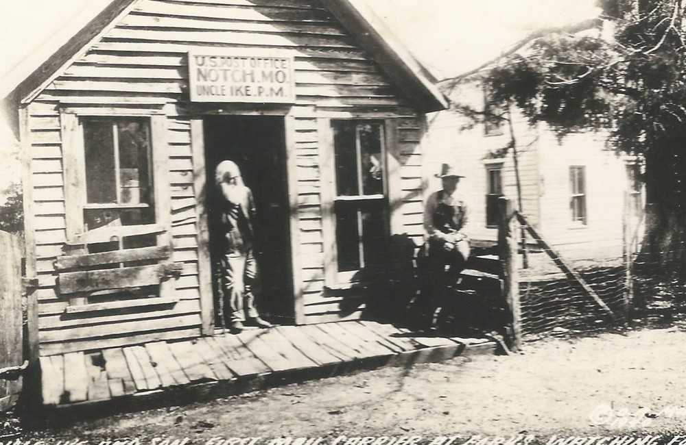 NOTCH MISSOURI Post Office - Uncle Ike RPPC 1930-1950 Real Photo Postcard