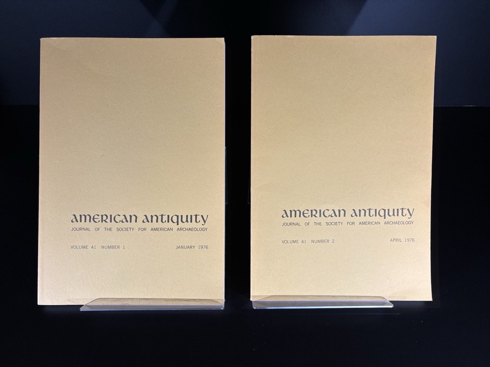 JOURNAL OF THE SOCIETY FOR AMERICAN ARCHAEOLOGY, Vol 41 #1-2, 1976