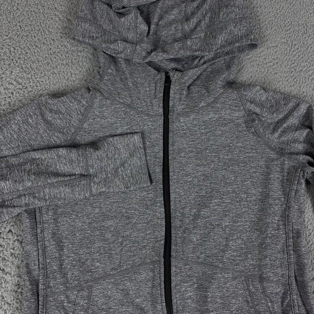 Athleta Pacifica Baja UPF Jacket Womens S Gray Heather Full Zip Hoodie Running