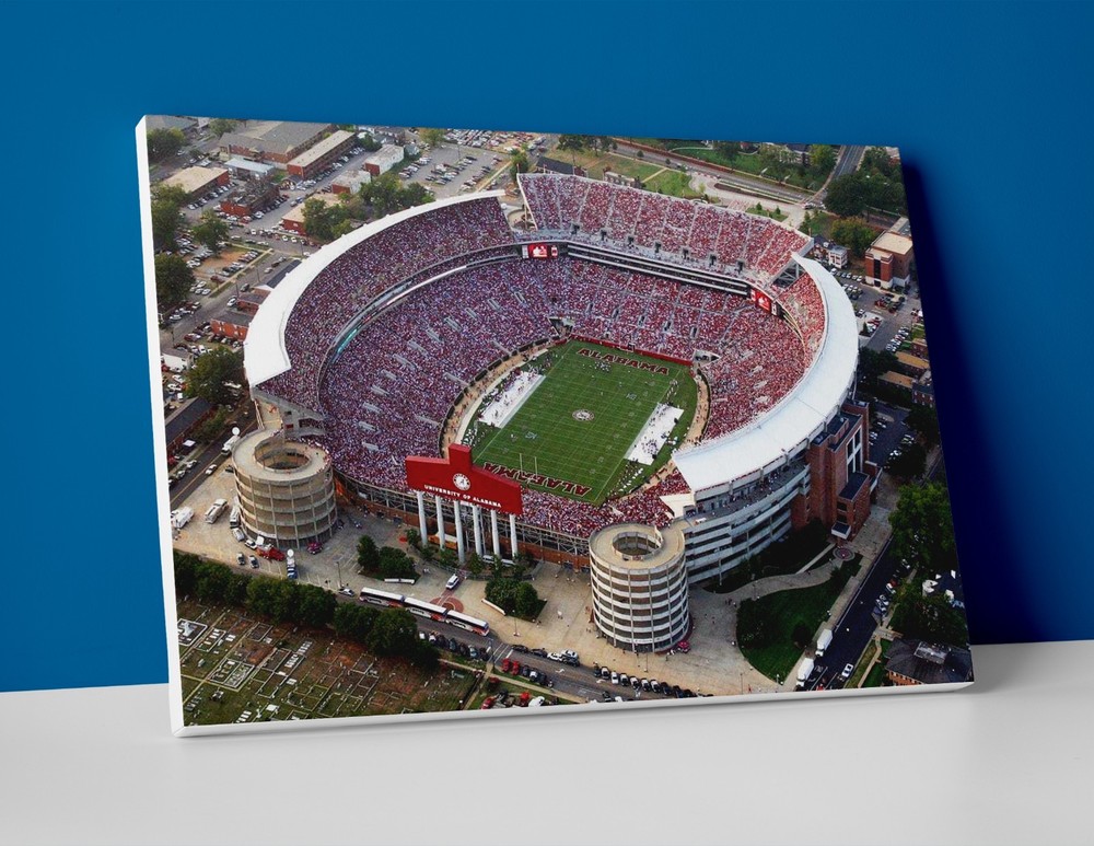 Alabama Football Stadium Poster or Canvas - Alabama Football Wall Art