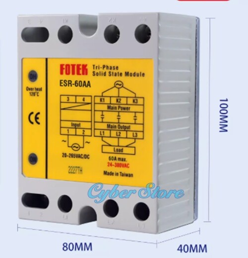 1Pcs New For three-phase solid state relay ESR-60AA