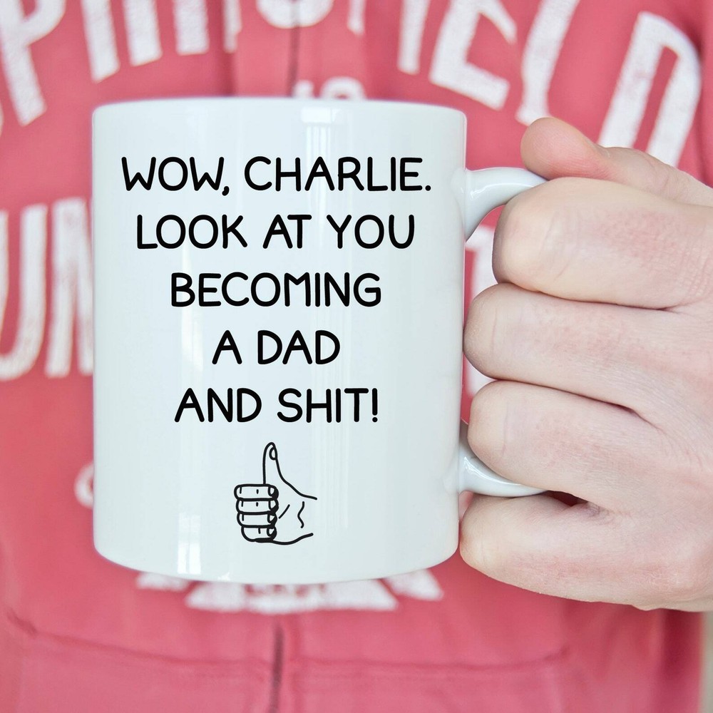 New Dad Mug Personalized Dad Ceramic Cup New Dad Gift First Fathers Day Present