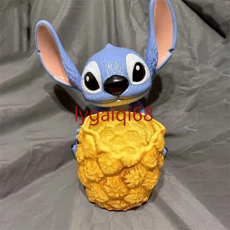 NEW Lilo&Stitch Movie 2025 Stitch W/Pineapple Popcorn Bucket Gift 16cm In Stock