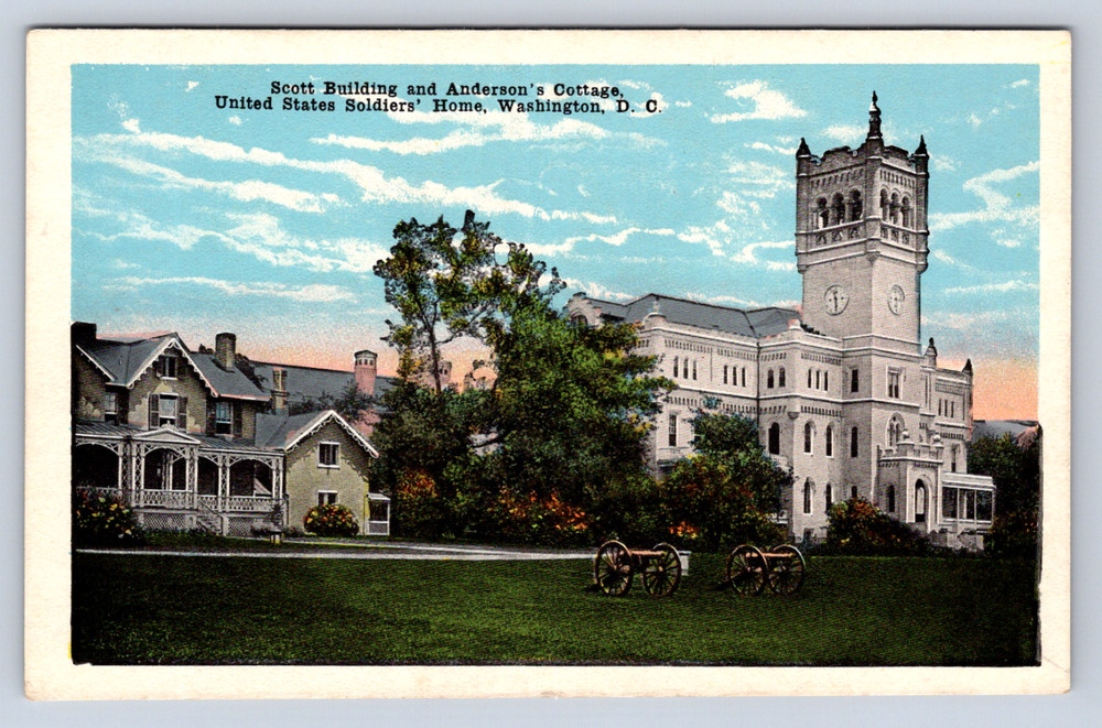 Vintage Postcard Washington DC Soldiers' Home Building